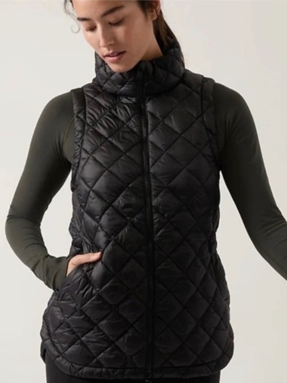 Athleta WHISPER FEATHERLESS PUFFER VEST 3X NWT